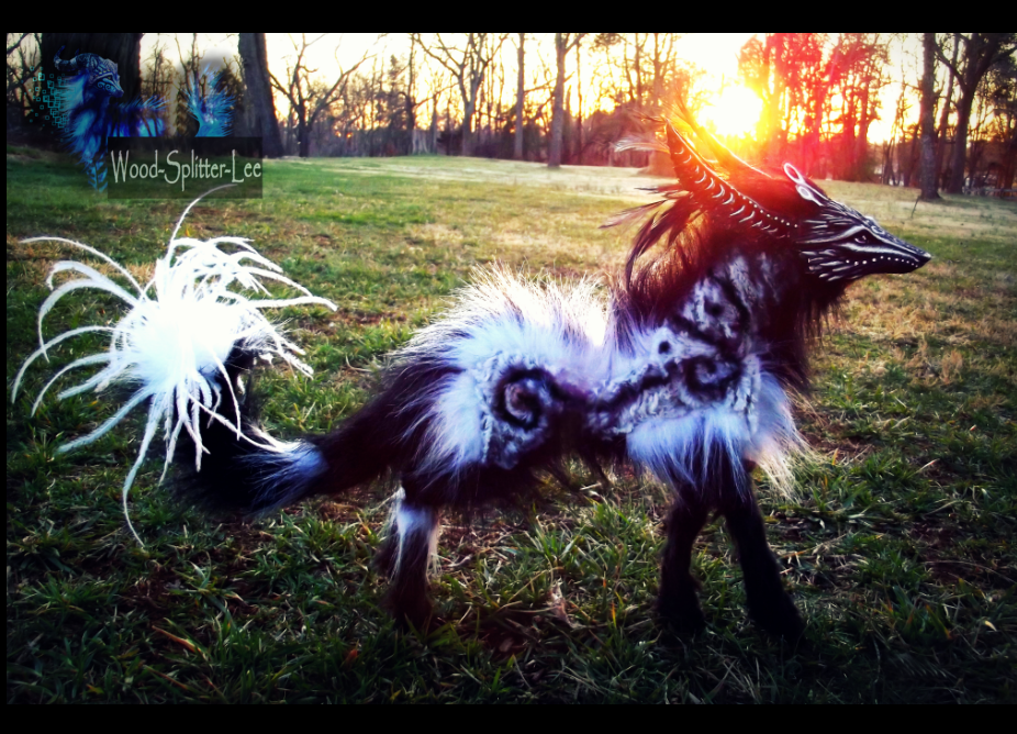 --SOLD--Poseable Fantasy Dream Walker Wolf