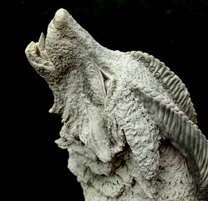 --SOLD--Sculpted Fantasy Wolf