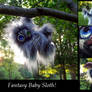 --SOLD--Poseable Hand Made Fantasy Baby Sloth!