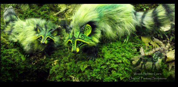 --SOLD--Hand Made Poseable Fantasy Raccoon! by Wood-Splitter-Lee