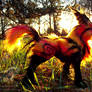 -SOLD- Hand Made Poseable FIRE FOX!