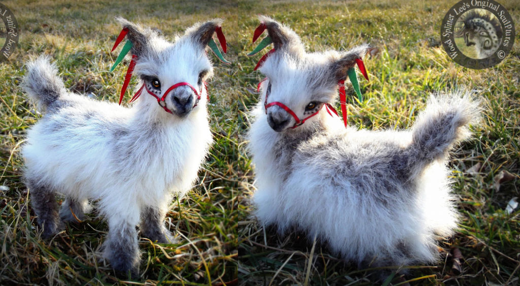 -SOLD- Hand Made Poseable Fantasy Baby Llama! by Wood-Splitter-Lee -SOLD- Hand Made Poseable Fantasy Baby Llama! by Wood-Splitter-Lee