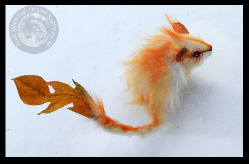 --SOLD-- Hand Made Poseable Leaf Tail Guardian! by Wood-Splitter-Lee