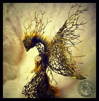 SOLD HAND MADE Fantasy Forest Guardian Phoenix