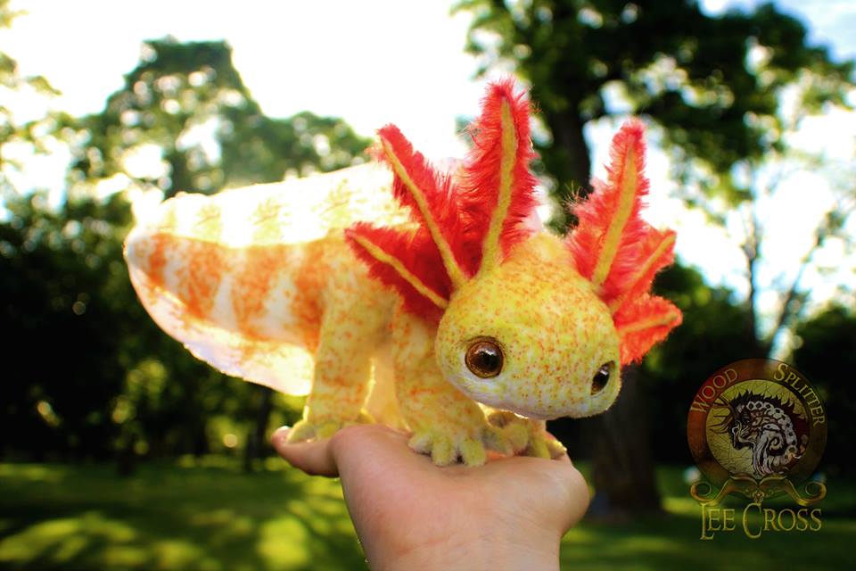 Sold Golden Baby Axolotl By Wood Splitter Lee On Deviantart