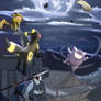Ashen and Pikachu encounter a Gengar