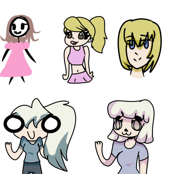 Evolution of my Art Styles by TheSaltyQueen on DeviantArt