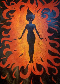 Lady in fire