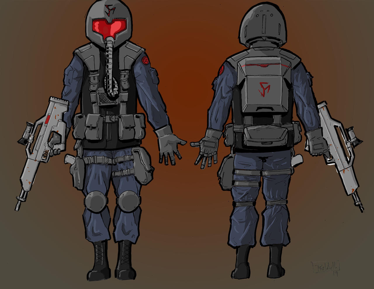 Harbinger foot soldier by philarth88 on DeviantArt