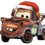 Mater wearing his Christmas Hat