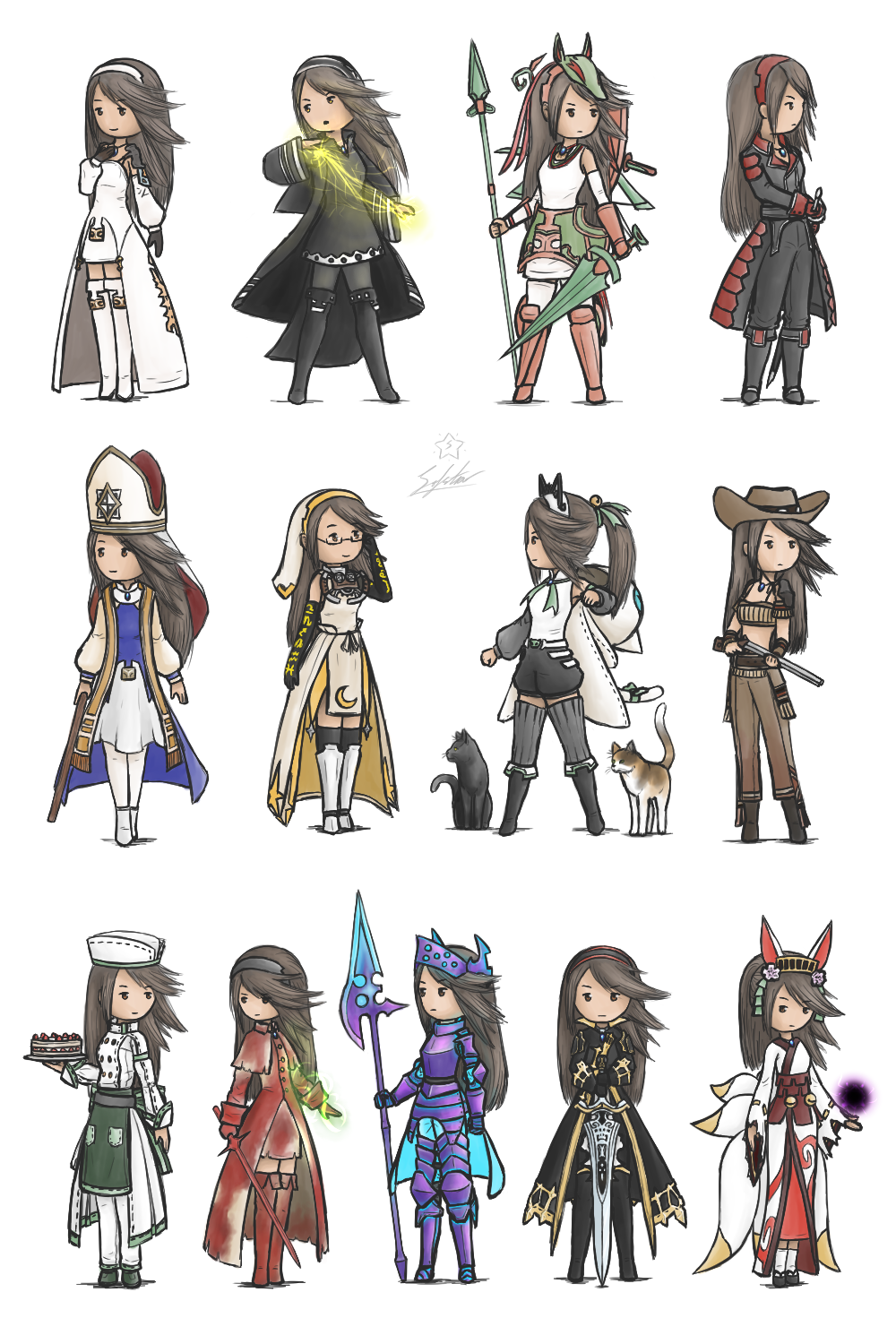 Agnes - Bravely Second Jobs by Sofstar on DeviantArt