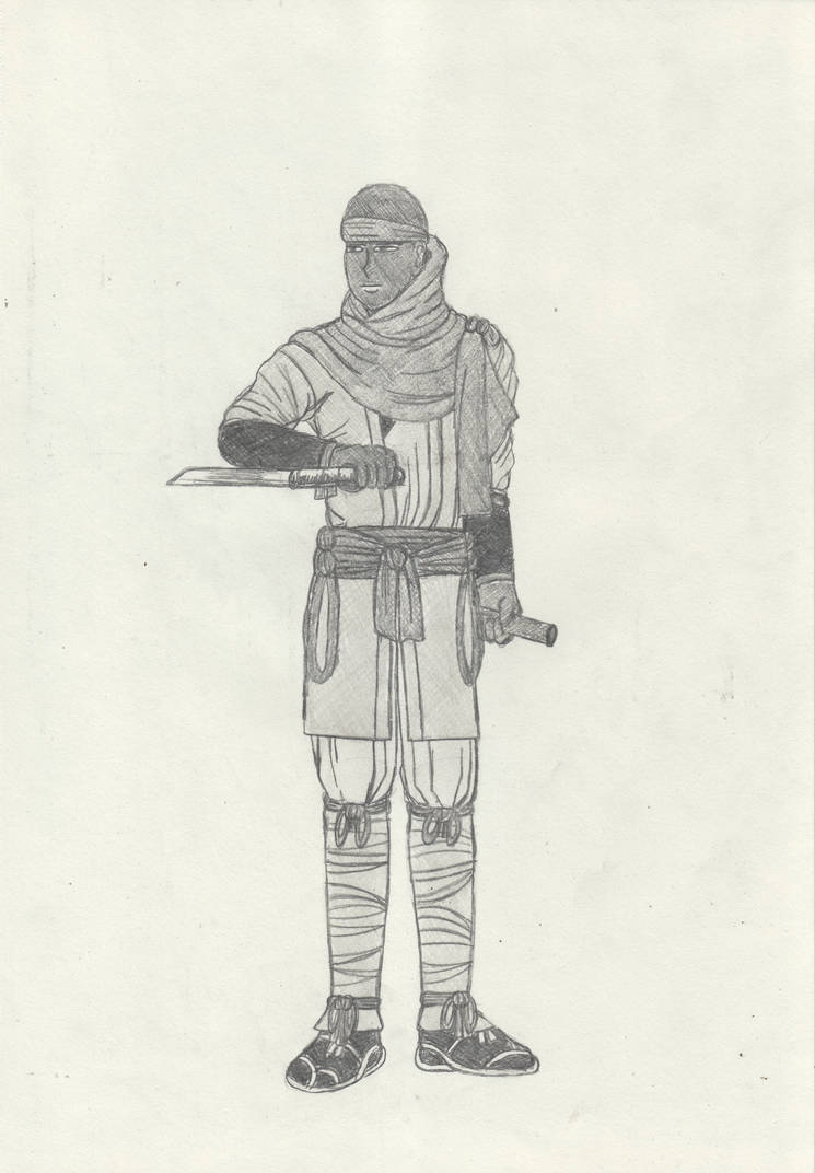 Face Revealed Koga Ninja Pencil Sketch #1 by MysticalJusticeWorld on ...