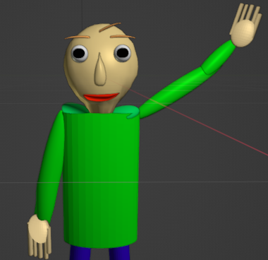 Baldi's Basics Model! by dwwdwdwddww on DeviantArt