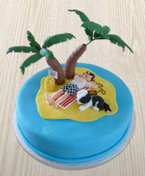 Birthday Island Cake
