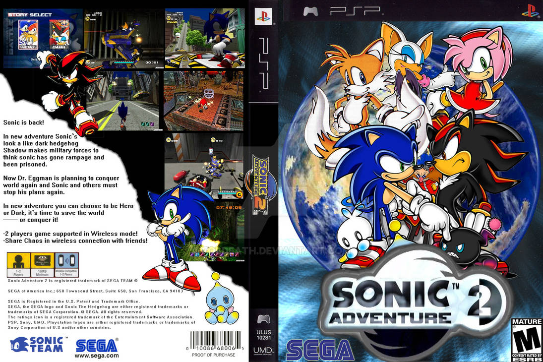 novedad sector pétalo Sonic Adventure 2 PSP cover by foldeath on DeviantArt