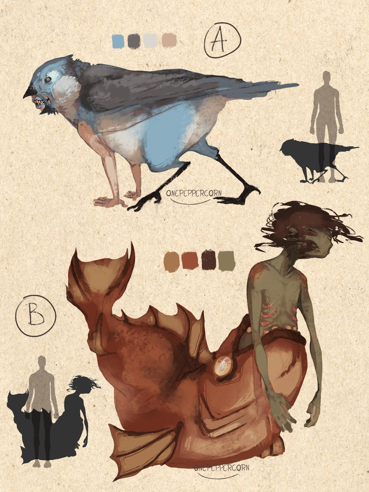 CREATURE ADOPTABLES :: 2/2 open by onepeppercorn on DeviantArt