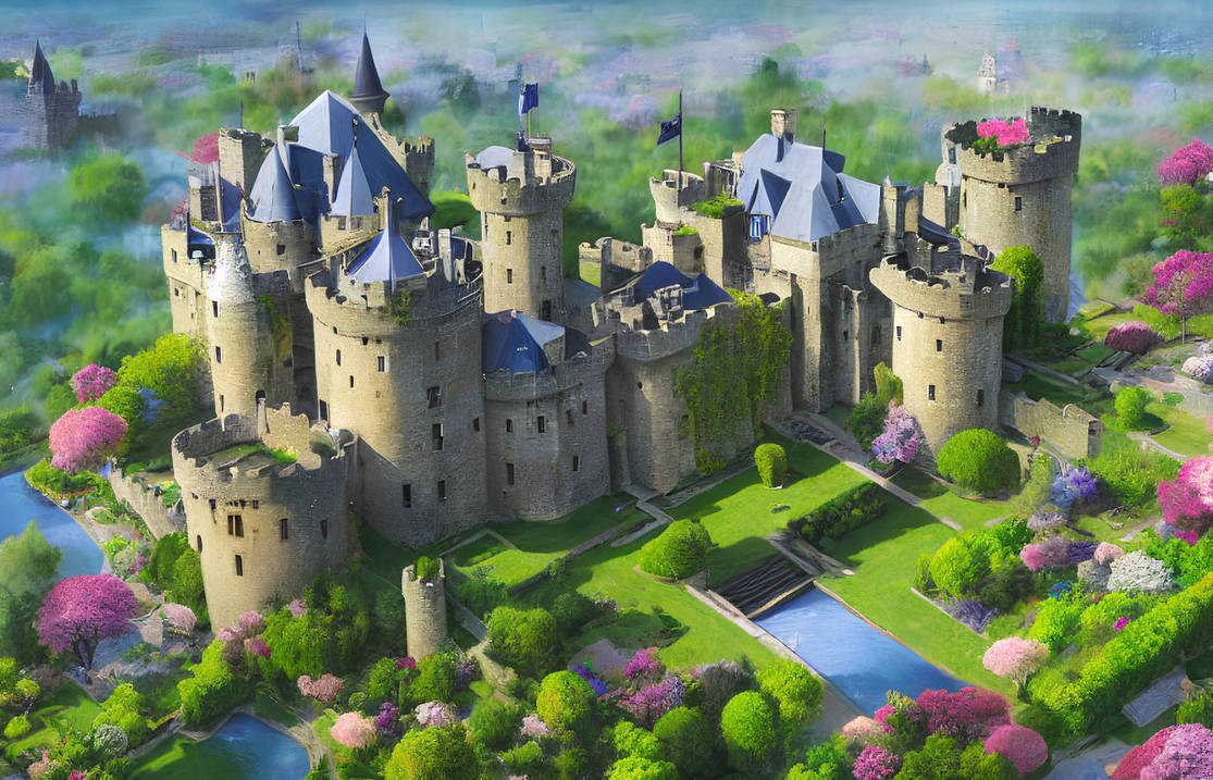 Castle grounds by StarCraftPatterns on DeviantArt