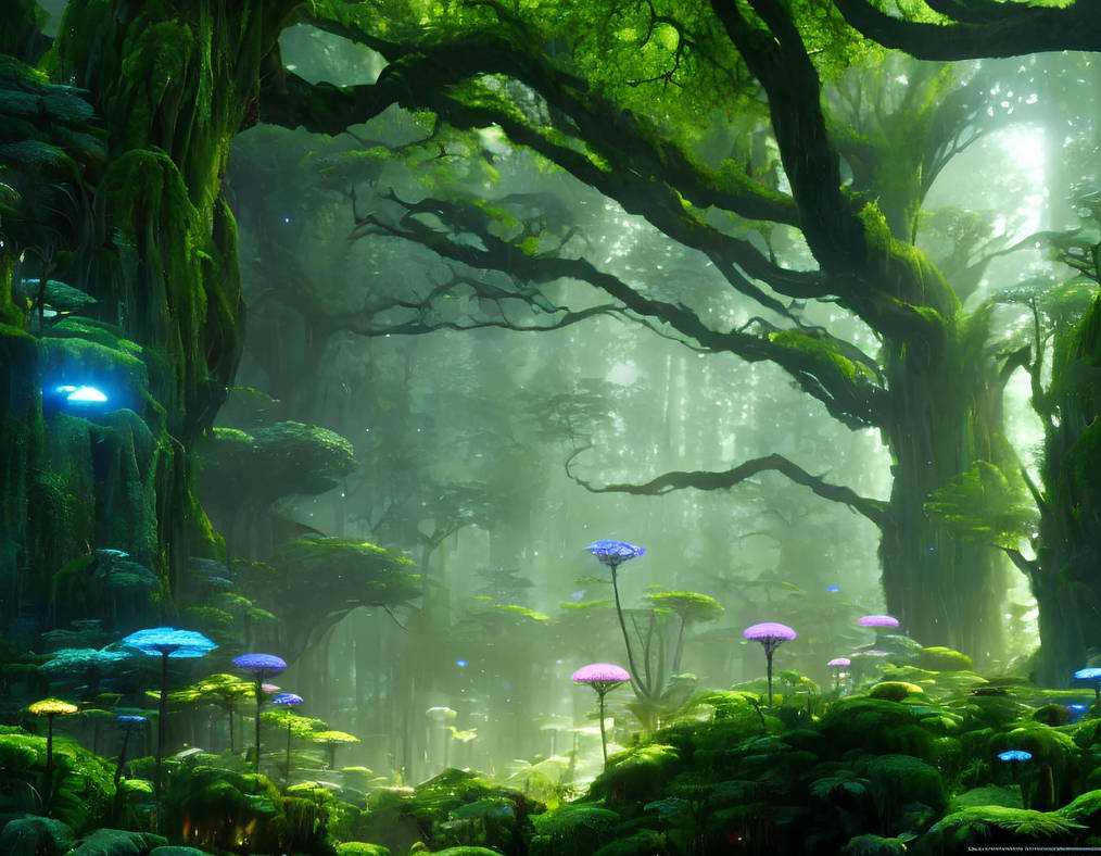 Alien forest #1 by StarCraftPatterns on DeviantArt