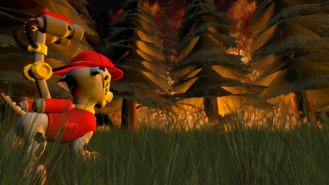 Forest fire by TheRussianBirb on DeviantArt