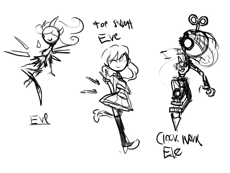 A Few Different Eves by OrganicGranite on DeviantArt