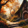 Fantasy Cottage. The Moss-Gilded Hermitage
