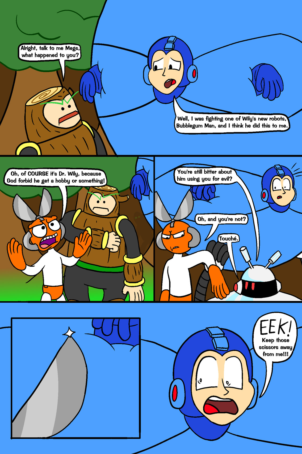 Mega Man in Bubblegum Troublegum (Page 20) by LilBloaties on DeviantArt