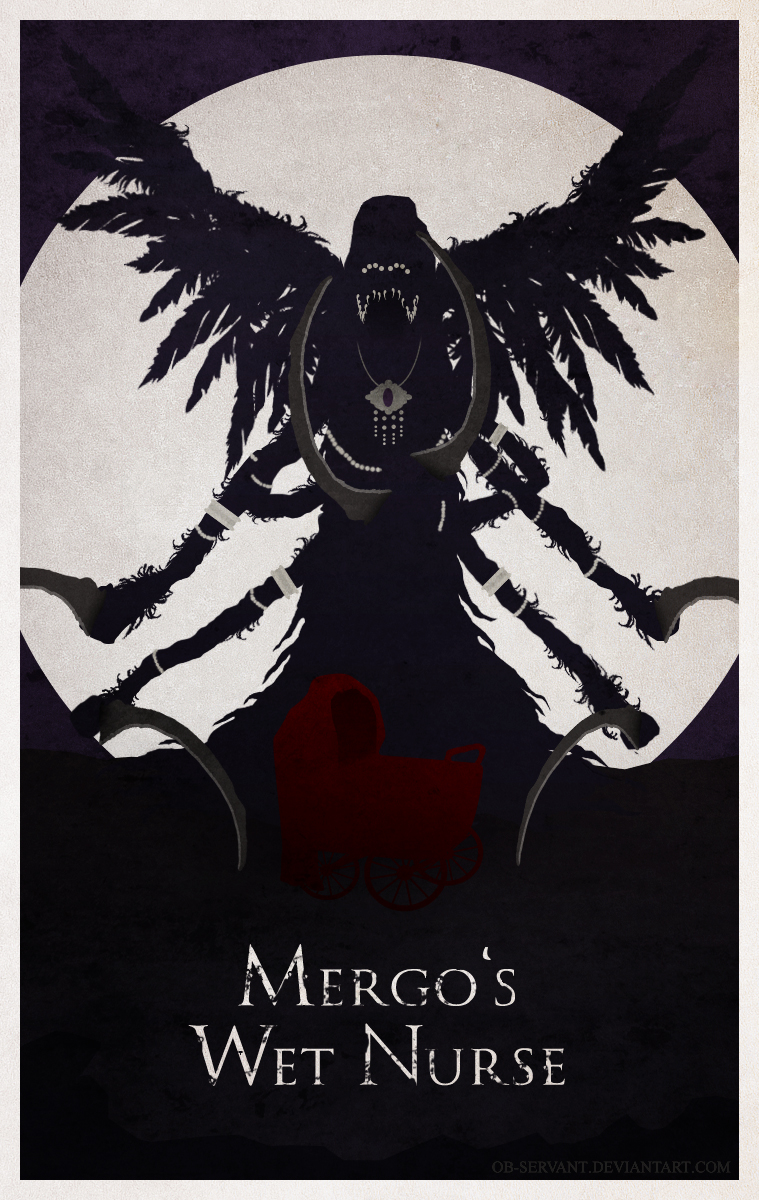 Bloodborne Minimal Poster - Mergo's Wet Nurse