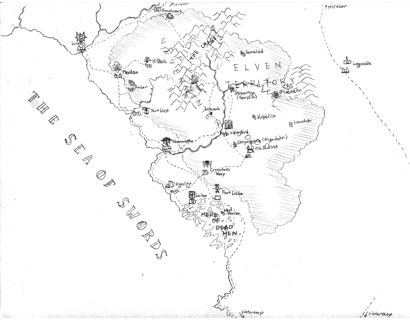 Neverwinter and Environs map by Meto30 on DeviantArt