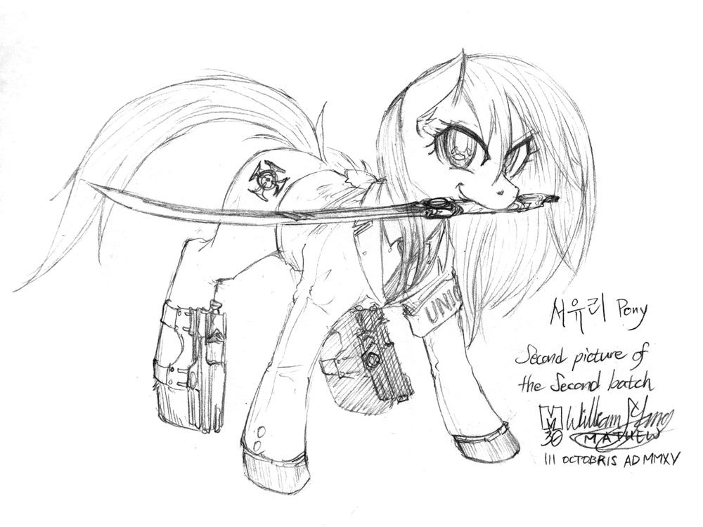 Seoyuri Pony, 2nd session, second sketch