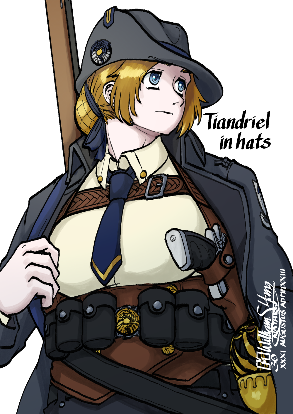 Practice: Tiandriel in a slouch hat by Meto30 on DeviantArt