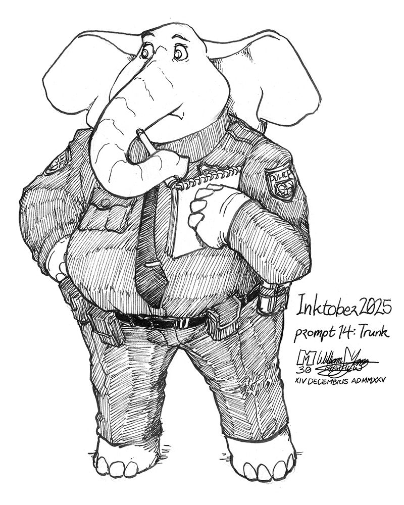 Trunk Inkober Inktober2025 p14 Trunk by Meto30 on DeviantArt