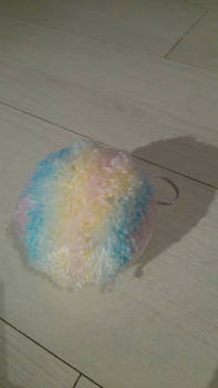 Giant rainbow pom-pom :D