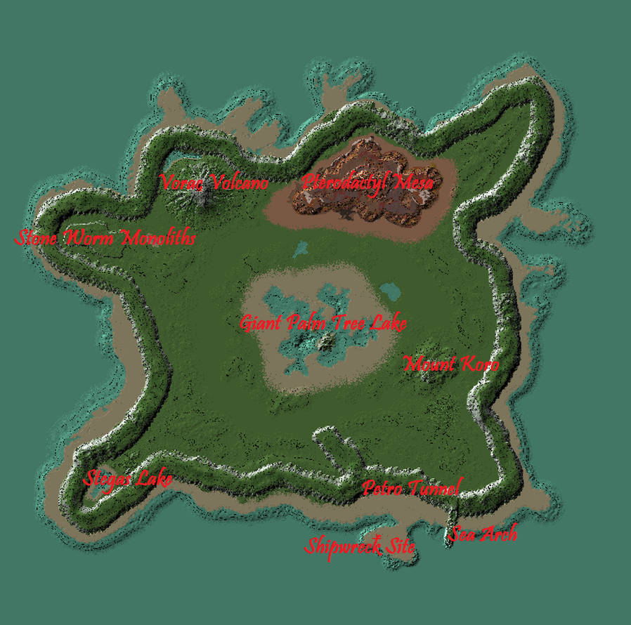 Praevalis Map Prehistoric Island Map by Raysss on DeviantArt