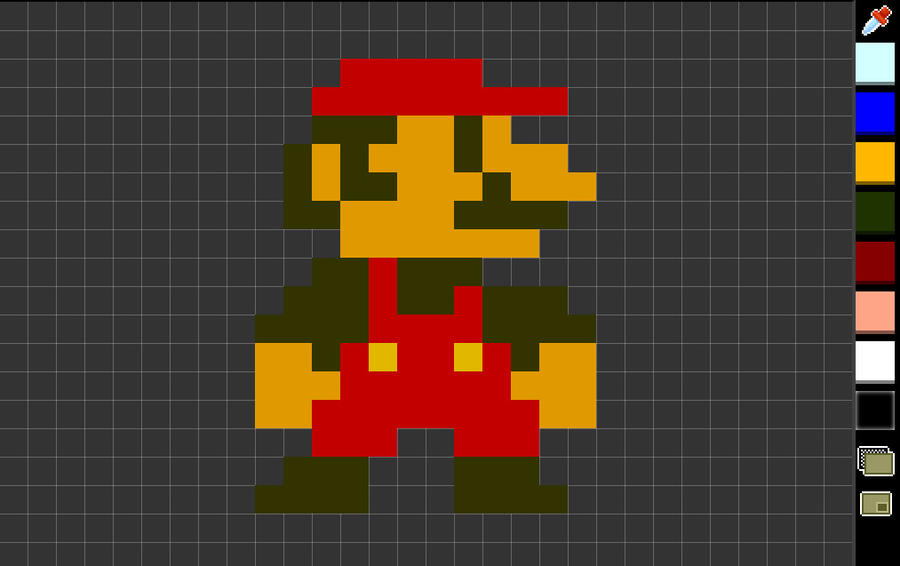 Mario Front 8 Bit Mario 8-bit by scootheman on DeviantArt