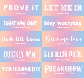 Font pack #5 10 fonts @miwqua