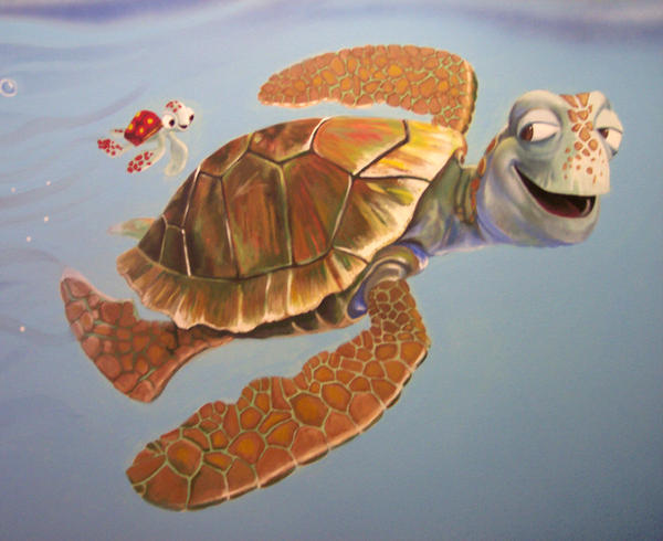 Finding Nemo Crush Wall Mural By JeffZarinelli On DeviantArt finding-nemo-crush-wall-mural-by-jeffzarinelli-on-deviantart