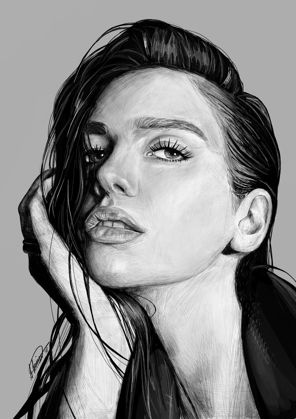 Digital Dua Lipa drawing on Procreate by SuKinzKi on DeviantArt