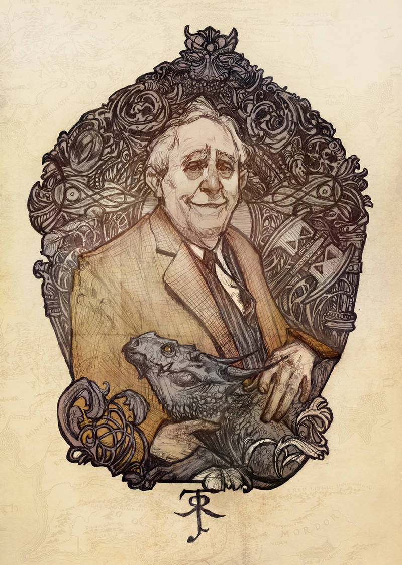 JRR Tolkien by AudreyBenjaminsen