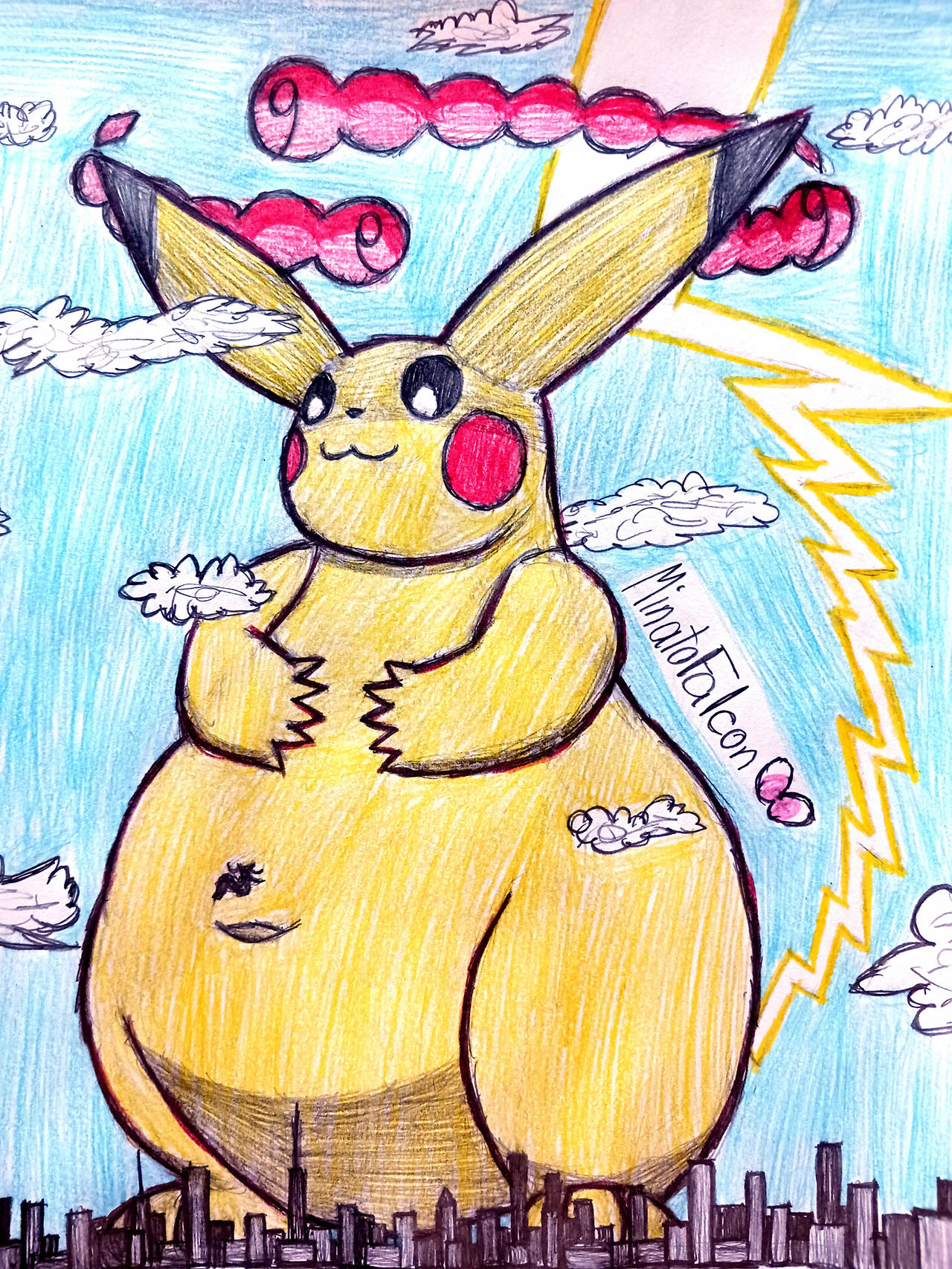 Gigantamax Pikachu! by MinatoFalcon on DeviantArt