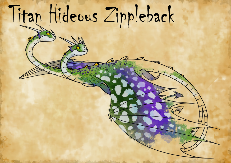 Titan Hideous Zippleback By Iridescentmirage On Deviantart
