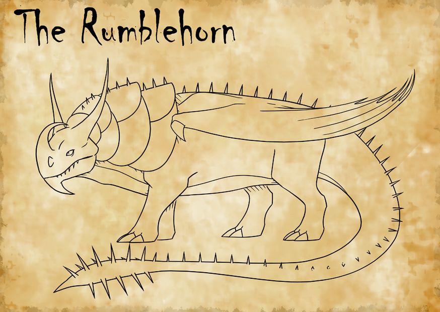 Blue Rumblehorn How To Train Your Dragon Rumblehorn