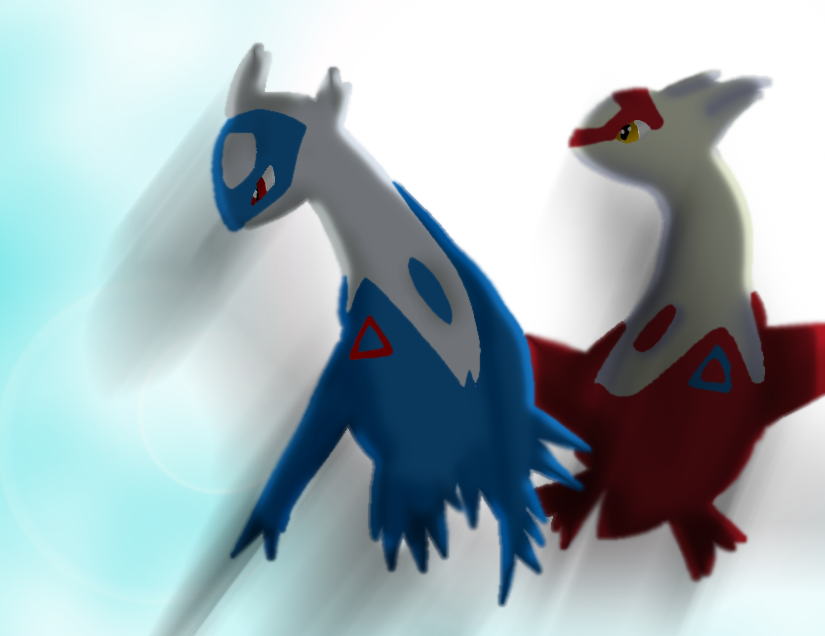 Latios and Latias Finished by PasariRuku on DeviantArt