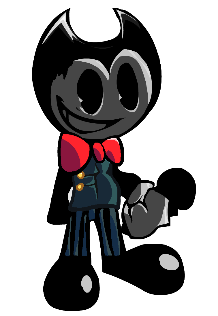 Ink Bendy (indie cross) HD old pose by Dorito3D on DeviantArt