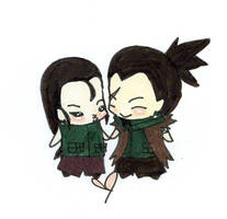 Shikaku and Yoshino Chibi