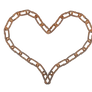 Chain Heart PNG #1