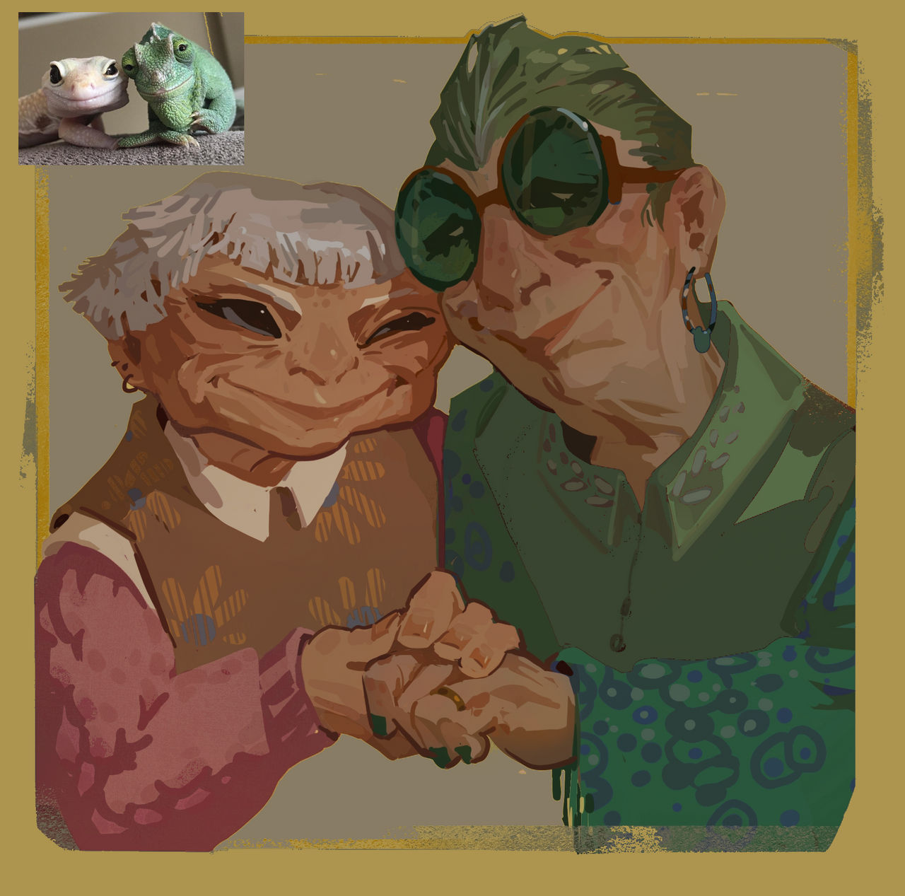 lovely elderly couple