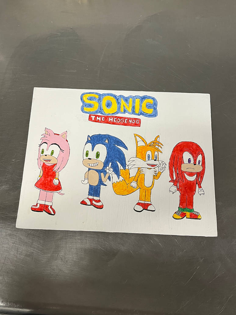 Sonic, Tails, Knuckles, and Amy by VioletMarine on DeviantArt