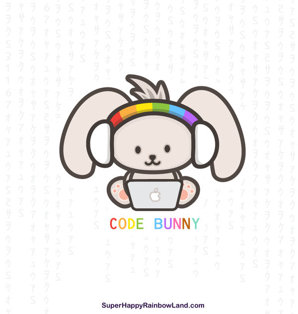 Code Bunny by sh-rainbowland on DeviantArt