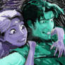 Andrea_Tangled_Flynn and Rapunzel Painting 2
