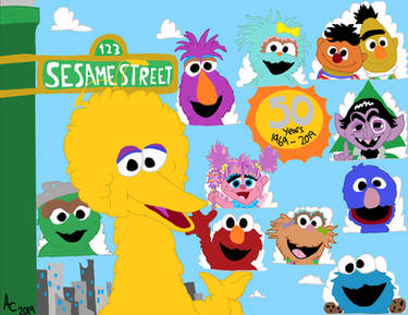 Cheers to 50 years Sesame Street